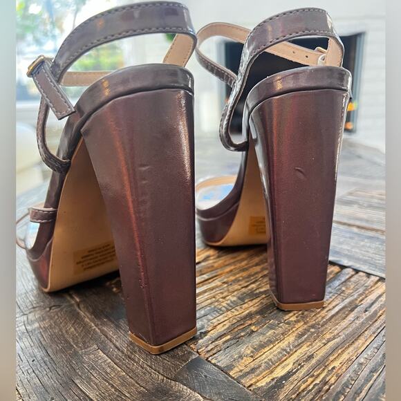 Halston Sardinia Platform Dress Sandals – Pewter - Sz 9 - Picture 13 of 13